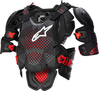 Alpinestars A-10 V2,  chest protector Level-2,  color: Dark Grey/Black/Red,  size: XXL
