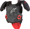 Alpinestars A-5 S,  protector vest Level-2 youth,  color: Black/Red/White,  size: S/M
