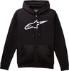 Alpinestars Ageless Zip V3,  zip hoodie,  color: Black/White,  size: L