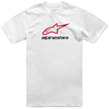 Alpinestars Always 2.0 CSF,  t-shirt,  color: White/Red/Black,  size: XL