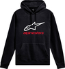 Alpinestars Always V3,  hoodie,  color: Black/White/Red,  size: S