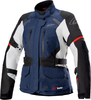 Alpinestars Andes v3,  textile jacket waterproof women,  color: Dark Blue/Black/Light Grey,  size: XL