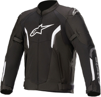 Alpinestars AST V2 Air,  textile jacket,  color: Black/White,  size: 4XL