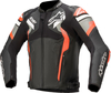 Alpinestars Atem v4,  leather jacket,  color: Black/Grey/Neon-Red,  size: 56