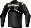 Alpinestars Atem V5,  leather jacket,  color: Black/White,  size: 60