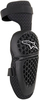 Alpinestars Bionic Plus,  knee protectors kids,  color: Black,  size: S/M