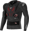 Alpinestars Bionic Pro V3 Plasma,  protector jacket,  color: Black/Red/White,  size: L