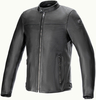 Alpinestars Blacktrack,  leather jacket,  color: Black/Black,  size: XL
