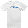 Alpinestars Blaze 2.0 CSF,  t-shirt,  color: White/Dark Blue/Blue,  size: M