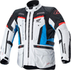 Alpinestars Bogotá Pro Honda,  textile jacket Drystar,  color: Light Grey/Blue/Light Red,  size: S