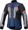 Alpinestars Bogotá Pro,  textile jacket Drystar,  color: Dark Blue/Black/Grey/Light Red,  size: L