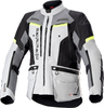 Alpinestars Bogotá Pro,  textile jacket Drystar,  color: Light Grey/Dark Grey/Neon-Yellow/Black,  size: 4XL
