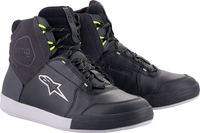 Alpinestars Chrome,  shoes Drystar,  color: Black/Dark Grey/Neon-Yellow,  size: 11.5 US