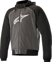 Alpinestars Chrome Sport,  zip hoodie,  color: Dark Grey/Black/White,  size: 4XL