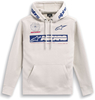 Alpinestars Conversion,  hoodie,  color: White/Dark Blue,  size: XL
