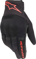 Alpinestars Copper,  gloves,  color: Black/Neon-Red,  size: L