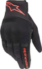 Alpinestars Copper,  gloves,  color: Black/Neon-Red,  size: M