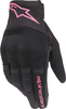 Alpinestars Copper,  gloves women,  color: Black/Pink,  size: M