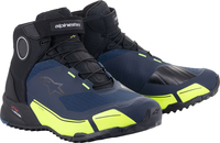 Alpinestars CR-X,  shoes Drystar,  color: Black/Dark Blue/Neon-Yellow,  size: 9.5 US