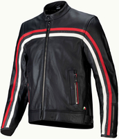 Alpinestars Dyno,  leather jacket,  color: Black/Red/White,  size: XXL