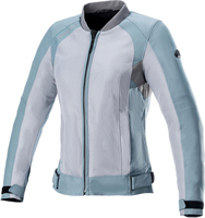 Alpinestars Eloise V2 Air,  textile jacket women,  color: Light Blue/White/Grey,  size: XXL