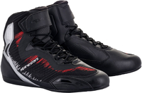 Alpinestars Faster 3 Rideknit,  shoes,  color: Black/Silver/Red,  size: 12.5 US