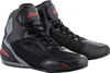 Alpinestars Faster 3,  shoes Drystar,  color: Black/Grey/Red,  size: 6.5 US