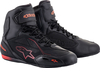 Alpinestars Faster 3,  shoes Drystar,  color: Black/Neon-Red,  size: 9 US