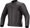 Alpinestars Faster V2 Airflow,  leather jacket perforated,  color: Black/Black,  size: 56