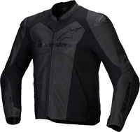 Alpinestars Faster V3 Airflow,  leather jacket,  color: Black/Black,  size: 48