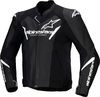 Alpinestars Faster V3 Airflow,  leather jacket,  color: Black/White,  size: 52