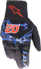 Alpinestars FQ20 Copper,  gloves,  color: Black/Blue/Light Red,  size: L