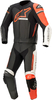 Alpinestars GP Force Phantom,  leather suit 2pcs. perforated,  color: Black/White/Neon-Red,  size: 48
