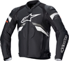 Alpinestars GP Plus R V3 Rideknit,  leather jacket,  color: Black/White,  size: 52