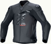 Alpinestars GP Plus R V4 Airflow,  leather jacket perforated,  color: Black/Black,  size: 58