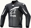Alpinestars GP Plus R V4 Airflow,  leather jacket perforated,  color: Black/White,  size: 52