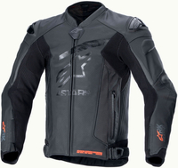Alpinestars GP Plus R V4 Rideknit,  leather jacket perforated,  color: Black/Black,  size: 50
