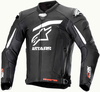 Alpinestars GP Plus R V4 Rideknit,  leather jacket perforated,  color: Black/White,  size: 60