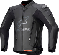 Alpinestars GP Plus V4,  leather jacket,  color: Black/Black,  size: 52