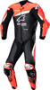 Alpinestars GP Plus V4,  leather suit 1pcs.,  color: Black/Neon-Red/White,  size: 48