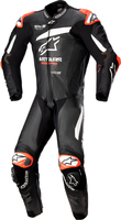 Alpinestars GP Plus V4,  leather suit 1pcs.,  color: Black/White,  size: 58