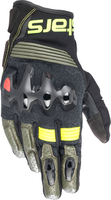 Alpinestars Halo,  gloves,  color: Black/Dark Green/Neon-Yellow,  size: M