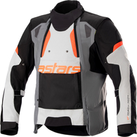 Alpinestars Halo,  textile jacket Drystar,  color: Black/Grey/Light Grey/Orange,  size: XL
