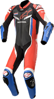 Alpinestars Honda GP Pro V2,  leather suit 1pcs.,  color: Black/Red/Blue,  size: 58