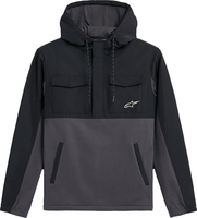 Alpinestars Juncture Hybrid,  zip hoodie,  color: Black/Grey,  size: XXL