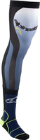Alpinestars Knee Brace,  socks,  color: Black/Blue/Neon-Yellow,  size: L/XL