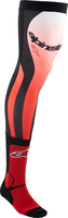 Alpinestars Knee Brace,  socks,  color: Black/Red/White,  size: S/M