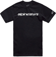Alpinestars Linear Wordmark 2.0 CSF,  t-shirt,  color: Black/White,  size: XL