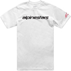 Alpinestars Linear Wordmark 2.0 CSF,  t-shirt,  color: White/Black/Red,  size: XXL