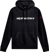 Alpinestars Linear Wordmark V3,  hoodie,  color: Black/White/Red,  size: L